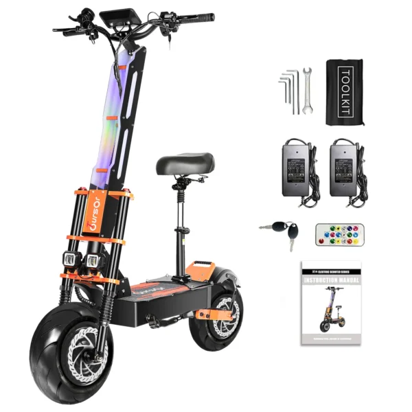 Scooter Toursor Fast Speed 90KM/H E-Scooter Street Road Tire 13 inch 60V 8000W Electric Scooter