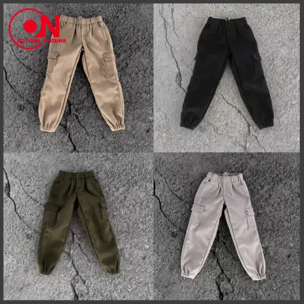 1/12 Loose Male Leggings Sports Pants Casual Pockets Trousers Elastic Waistband Doll Clothes Accessories For 6'' Action Figure