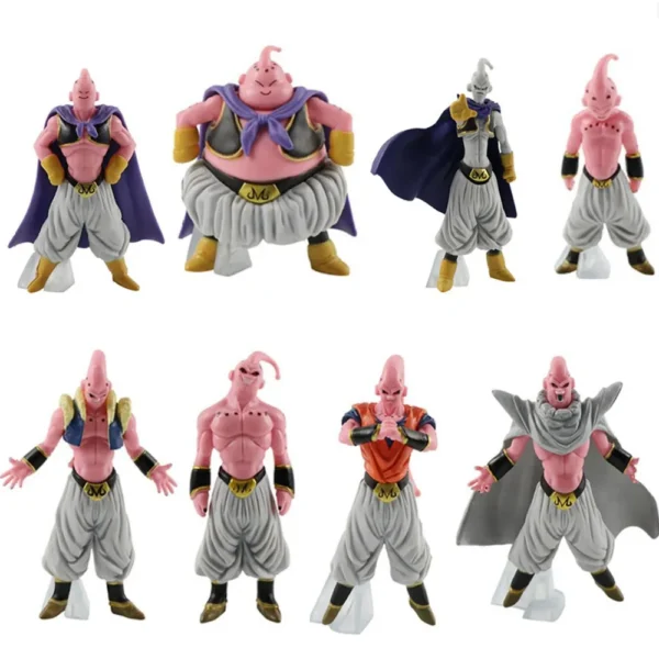 1 Pcs Dragon Ball Z Fat Majin Buu Action Figures eight kinds Of Evolutionary form Thin Evil PVC Model Collection Kid Gift Toy