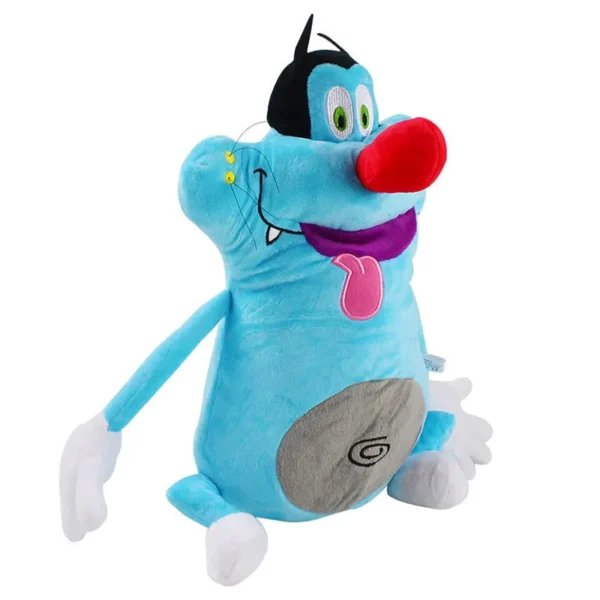 40cm funny design France Cute Cartoon Oggy Cockroaches Plush Toy Fat Cat Oggy Stuffed Animal Doll Anime Plush Toy - Image 3