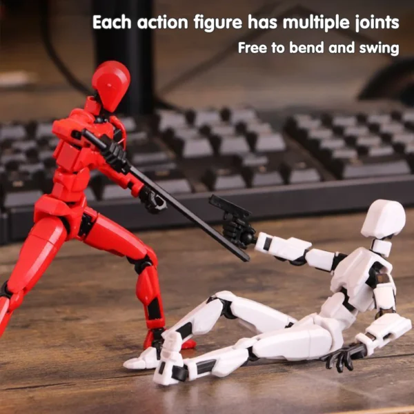 T13 Action Figure Titan 13 Action Figure Dummy Lucky 13 Action Figure 3D Printed Multi-Jointed Movable Nova 13 Action Figure Toy - Image 9