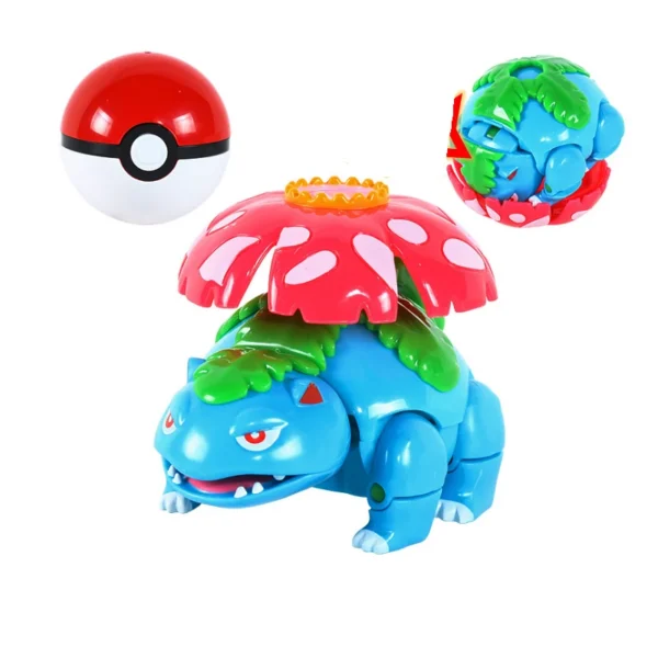 Figure Pokemon Pokeball transform Pikachu Charizard Venusaur Blastoise Mewtwo Gyarados Solgaleo Lunala Eevee poke ball toy gift - Image 6