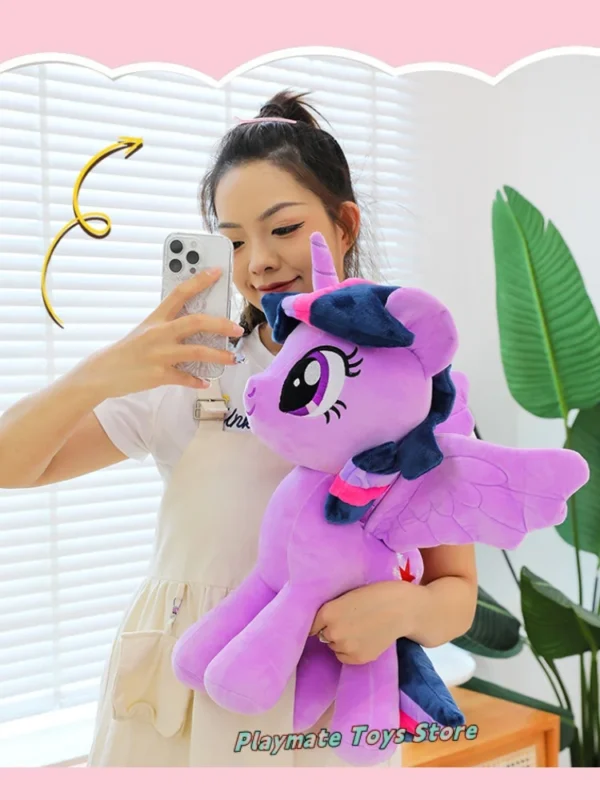 2024 80/90cm Big Anime My Little Pony Prototype Plush Doll Anime Soft Pillow Girl Fluttershy Sofa Ornaments Children'S Toys Gift - Image 6