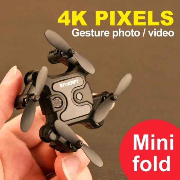 V2 Mini Drone 4K HD Camera WiFi Fpv Air Pressure Altitude Hold Professional Foldable Quadcopter RC Drone Kid Toys GIft - Image 3