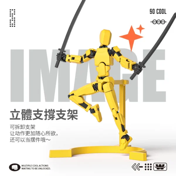 7 Weapons 13 Jointed Movable Action Figures with Magnet Shapeshift Robot 3D Printed Mannequin Character Assemble Toys - Image 4